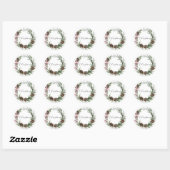 Ronde Kerst stickers/envelopzegels Ronde Sticker (Vel)