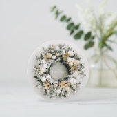 Ronde kerst Wreater Business Hartelijk dank Feestdagenkaart (Staand voorkant)