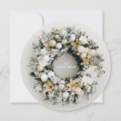 Ronde kerst Wreater Business Hartelijk dank Feestdagenkaart (Voorkant)