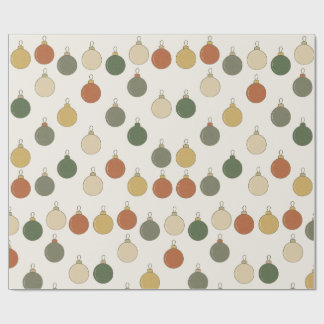 Ronde Kerstballen Patroon Cadeaupapier