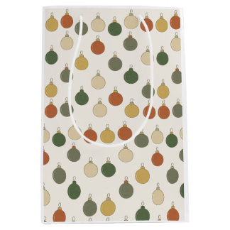 Ronde Kerstballen Patroon Medium Cadeauzakje