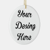 Ronde kerstkeramische Ornament (Rechts)