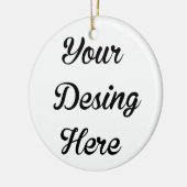 Ronde kerstkeramische Ornament (Links)