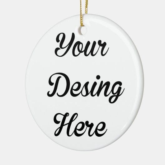 Ronde kerstkeramische Ornament (Links)