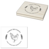 Ronde  kippeëieren kartonnen stempel (Gestempeld)