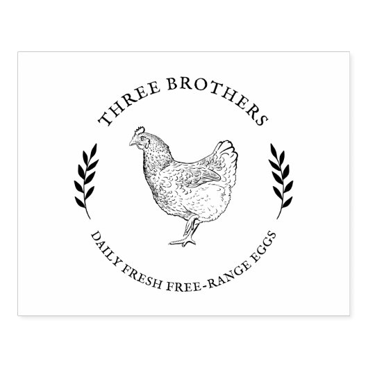 Ronde  kippeëieren kartonnen stempel (Afrduk)