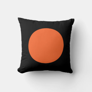 Ronde kleuren - Autumn Oranje en zwart Kussen