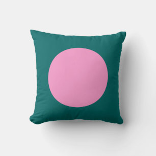 Ronde kleuren - Roze en Moss Green Kussen