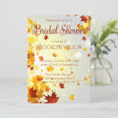 Ronde kleurrijke Herfst Bridal Shower-uitnodiginge Kaart (Staand voorkant)