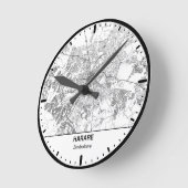 Ronde klok Harare Clock City Lijn Kunst (Hoek)