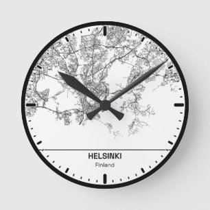 Ronde Klok Helsinki Klok Stad Lijn Kunst