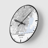 Ronde klok Kampala Clock City Lijn Kunst (Hoek)