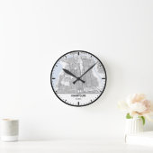 Ronde klok Khartoum Clock City Lijn Kunst (Huis)