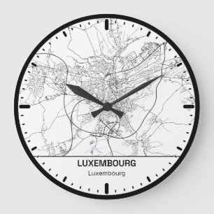 Ronde Klok Luxemburg Klok Stad Lijn Kunst