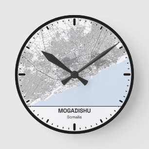 Ronde Klok Mogadishu Klok Stad Lijn Kunst
