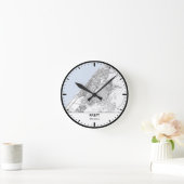 Ronde klok Rabat Clock City Line Art (Huis)
