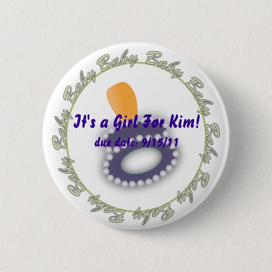 Ronde knop button 5,7 cm (Voorkant)