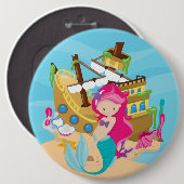 Ronde knop button 6,0 cm (Voorkant /achterkant)