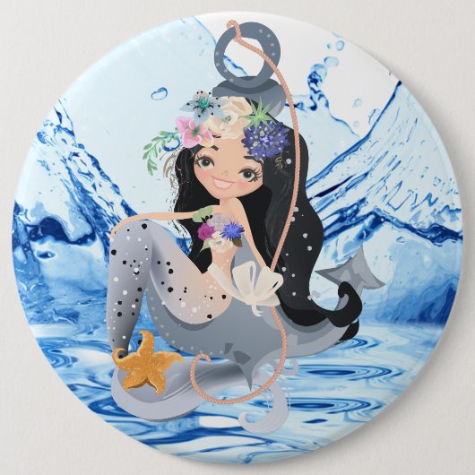 Ronde knop ronde button 6,0 cm (Voorkant)