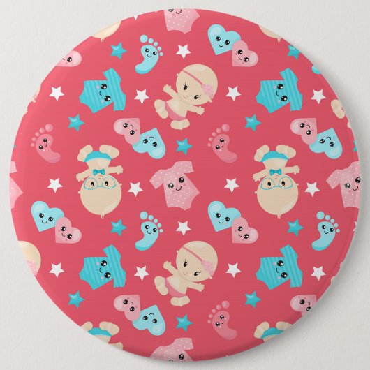 Ronde knop ronde button 6,0 cm (Voorkant)