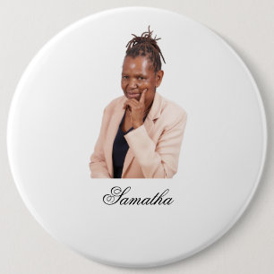 Ronde knop voor haar button 6,0 cm