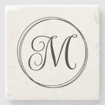 Ronde Krabbel Schrift Monogram
