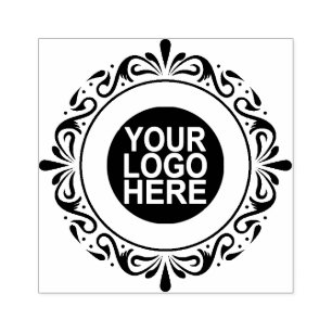 Ronde krans aangepaste Logo of Afbeelding Rubberstempel