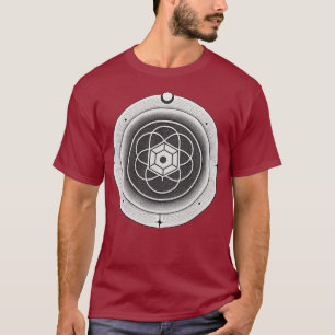  Ronde Kunstwerk Mannen Dark T-Shirt
