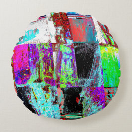 Ronde kussen – Abstract raster