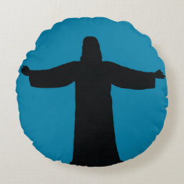 Ronde kussen jesus christus