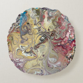 Ronde kussen met 2 afbeeldingen