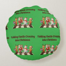 Ronde Kussen Vakantie Hustle Crossing naar Kerstmi