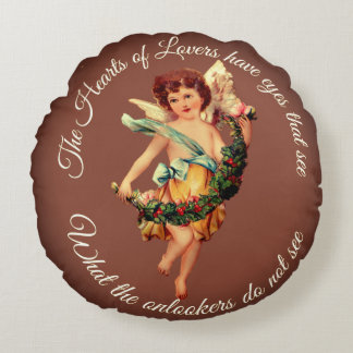 RONDE KUSSENLOOPER CUPID | BABY ENGEL THUISDECORAT ROND KUSSEN