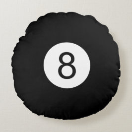 Ronde kussens Billard Boule #8