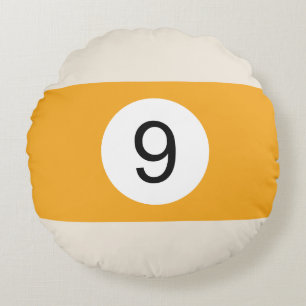 Ronde kussens Billard Boule #9