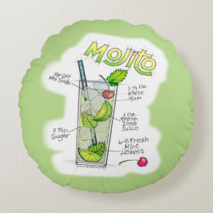 RONDE KUSSENS - MOJITO RECEPT COCKTAIL KUNST