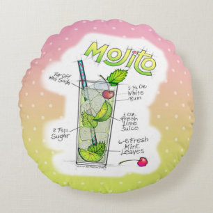 RONDE KUSSENS - MOJITO RECEPT COCKTAIL KUNST