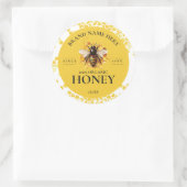 Ronde label voor honingbijproducten (Tas)