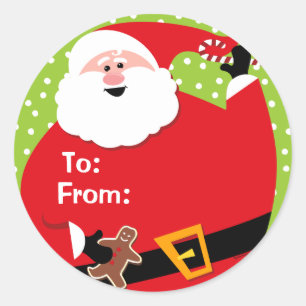 Ronde Labels voor kerstcadeautjes