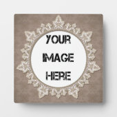 Ronde  Lace Art Plaque Fotoplaat (Voorkant)