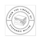 Ronde leraar van de bibliotheek van zelfinktkussen  zelfinktende stempel (Design)