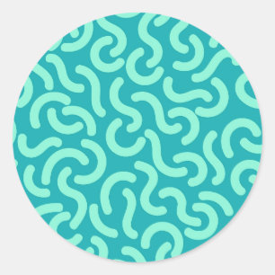 Ronde lijnen naadloze patronen ronde sticker