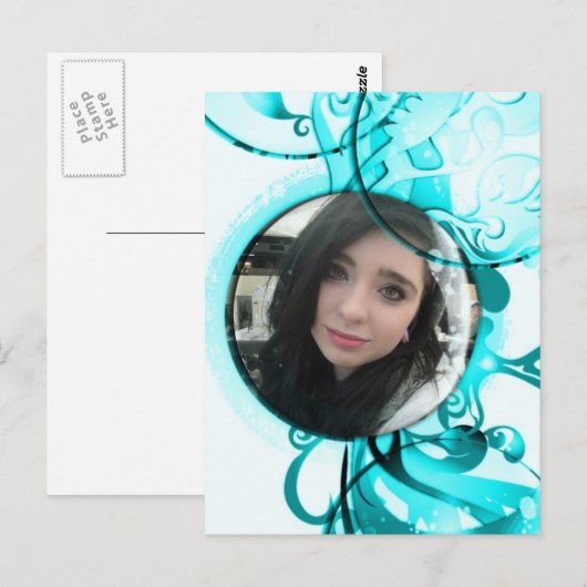 Ronde Lijst Briefkaart van de Bubble (Voorkant / Achterkant)