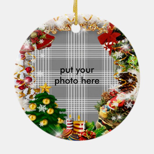 Ronde lijst keramisch ornament (Achterkant)