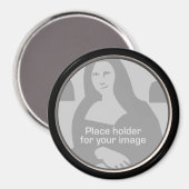 Ronde Lijst Sjabloon Magneet (Voorkant / Achterkant)