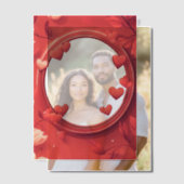 Ronde Lijst van de Rode Harten Vellum Uitnodigingen (Offset (Koppel))