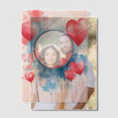 Ronde Lijst van Pink Hearts Vellum Uitnodigingen (Offset (Koppel))