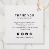 Ronde Logo Business Branded labels (Achterkant)