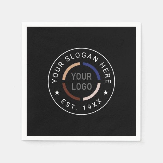 Ronde Logo Business Branded Servet (Voorkant)