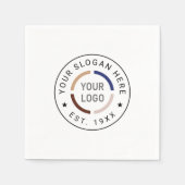 Ronde Logo Business Branded Servet (Voorkant)